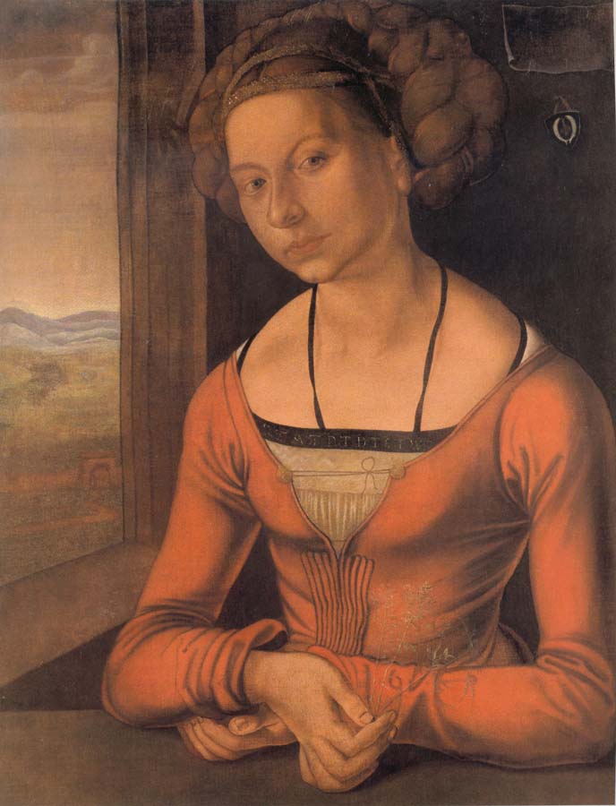 Young Woman with Bound Hair